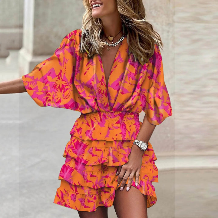 Miriam | Ruffle Mini Dress in first_variant_option1 | Elegant Women&