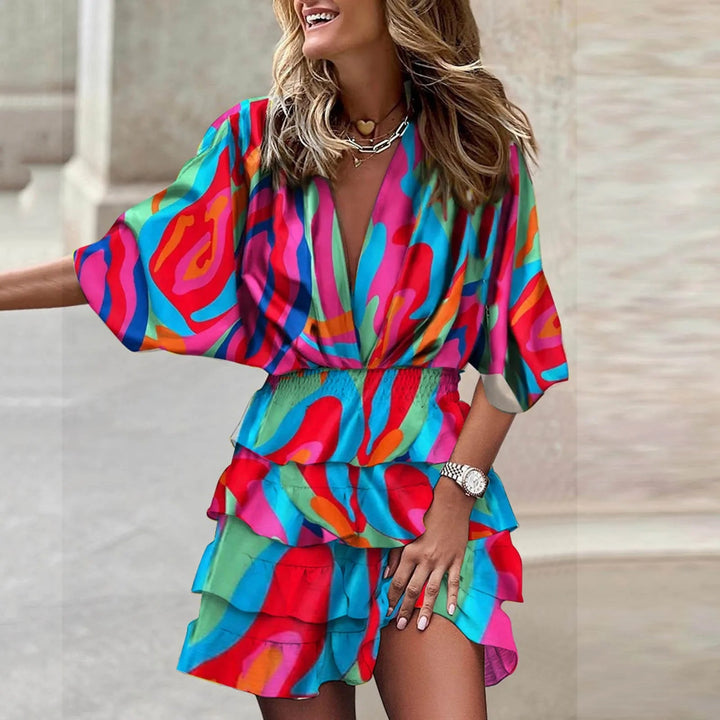 Miriam | Ruffle Mini Dress in first_variant_option1 | Elegant Women&