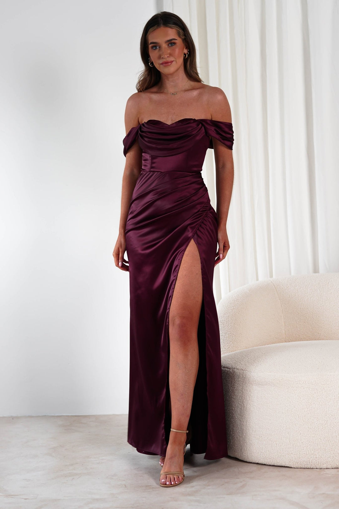 Monica | Off The Shoulder Gown in first_variant_option1 | Elegant Women&