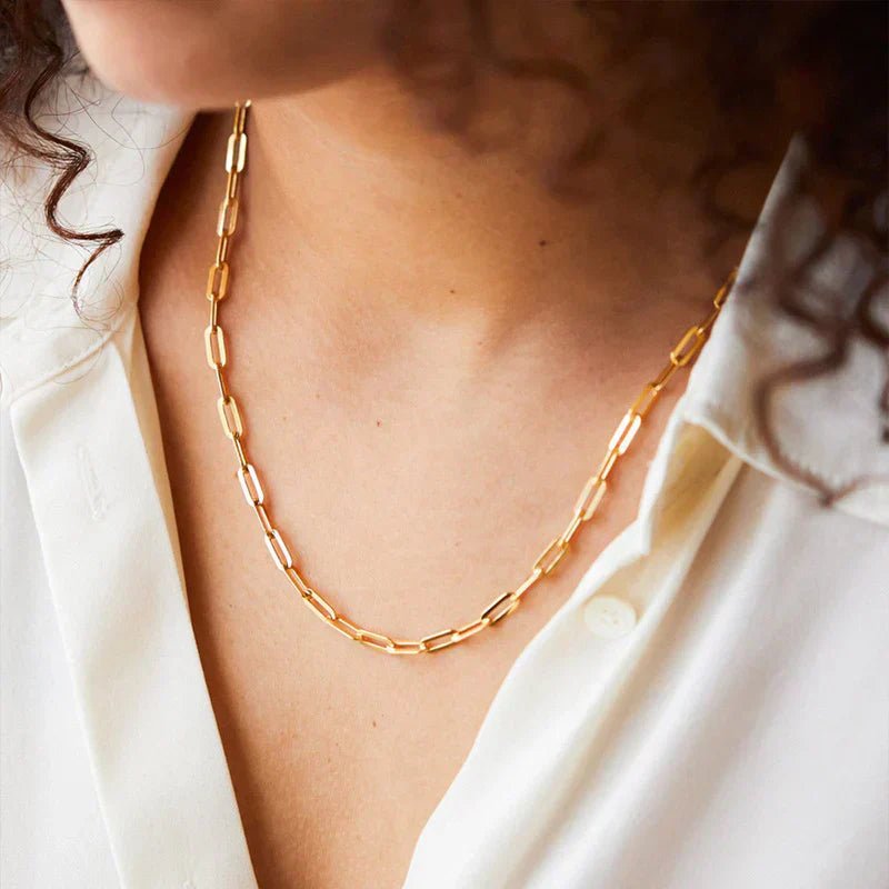 Morgause | Modern Chain Necklace in first_variant_option1 | Elegant Women&