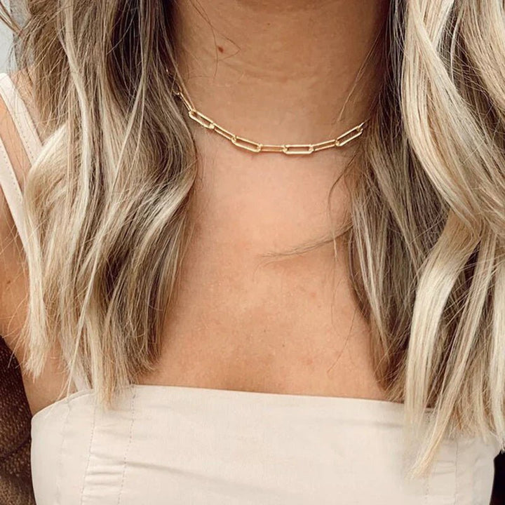 Morgause | Modern Chain Necklace in first_variant_option1 | Elegant Women&