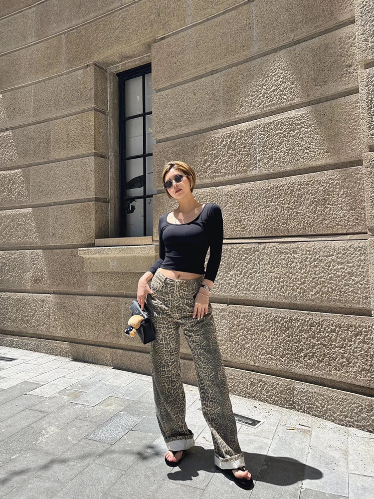 Natalia | Baggy Leopard Jeans in first_variant_option1 | Elegant Women&