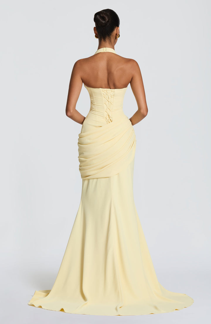 Solen | Ruched Corset Gown