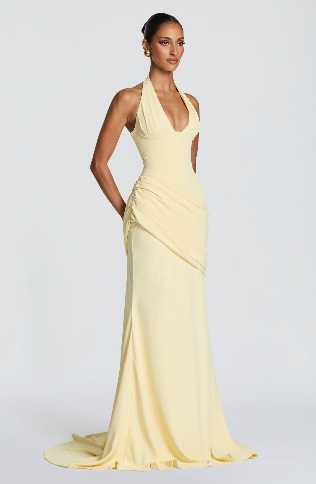 Solen | Ruched Corset Gown