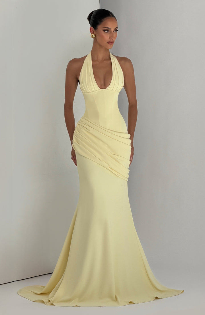 Solen | Ruched Corset Gown