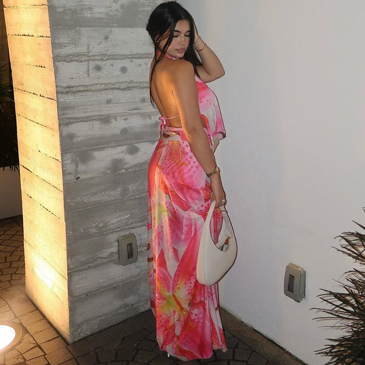 Nerissa | Halter Maxi Dress in first_variant_option1 | Elegant Women&