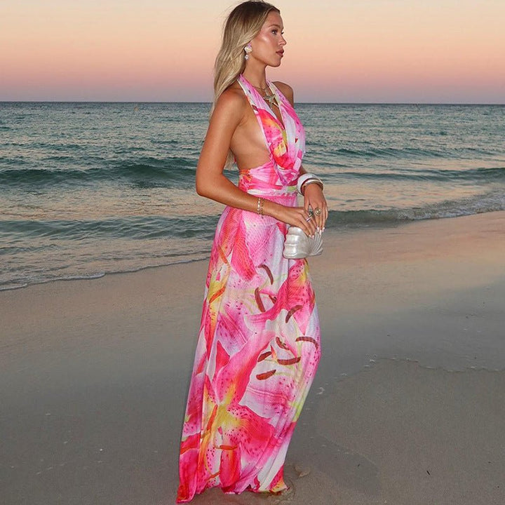 Nerissa | Halter Maxi Dress in first_variant_option1 | Elegant Women&