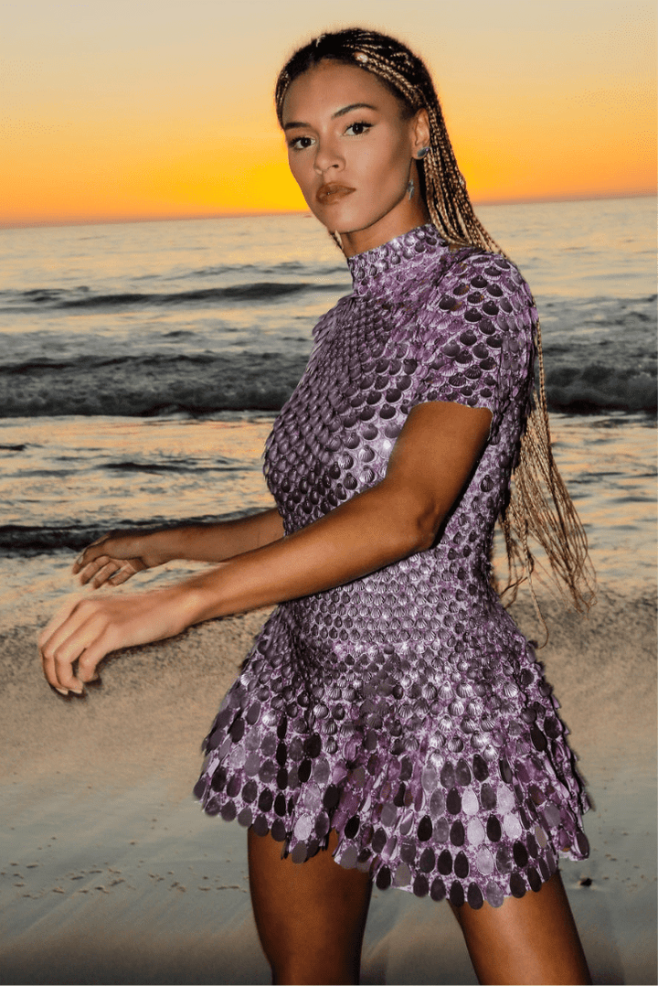 Noreen | High Neck Sequin Dress in first_variant_option1 | Elegant Women&