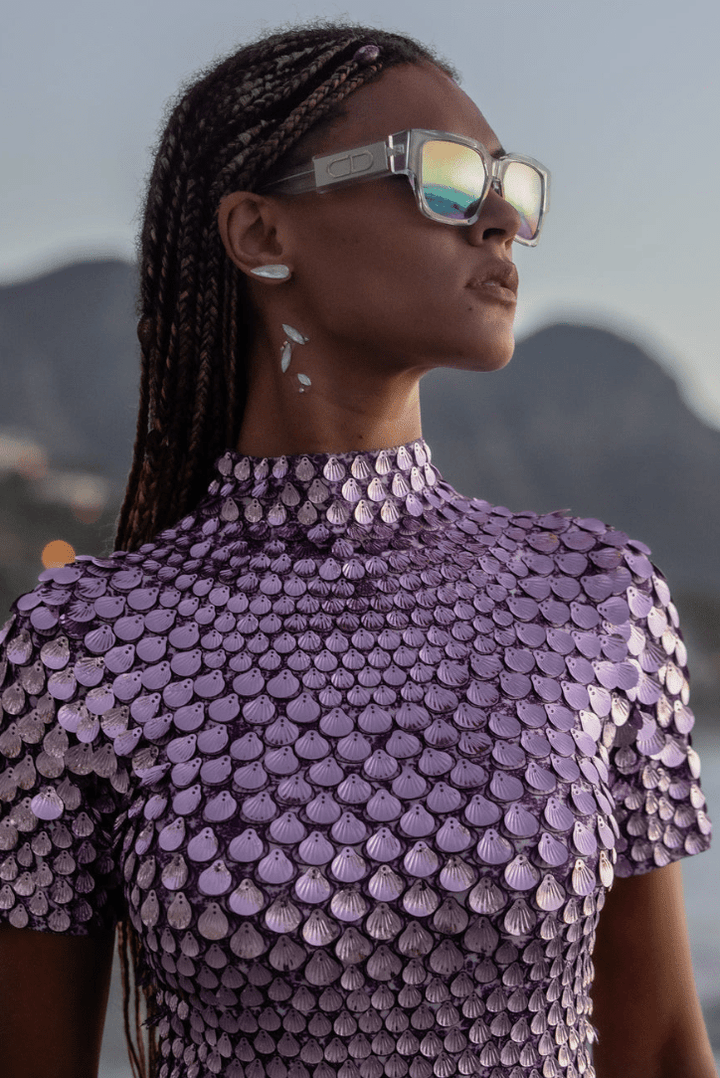 Noreen | High Neck Sequin Dress in first_variant_option1 | Elegant Women&