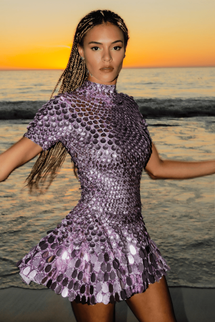 Noreen | High Neck Sequin Dress in first_variant_option1 | Elegant Women&