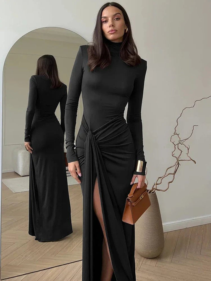 Nyomi | Modern High - Slit Gown in first_variant_option1 | Elegant Women&
