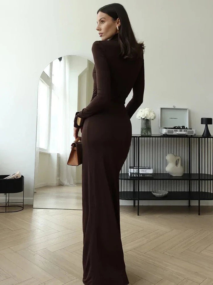 Nyomi | Modern High - Slit Gown in first_variant_option1 | Elegant Women&