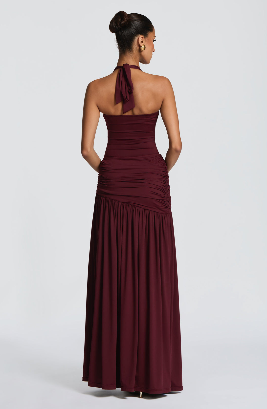 Gisell | Halter Scoop Neck High-Cut Bodysuit