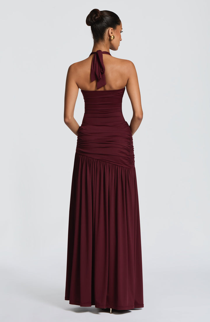 Gisell | Halter Scoop Neck High-Cut Bodysuit
