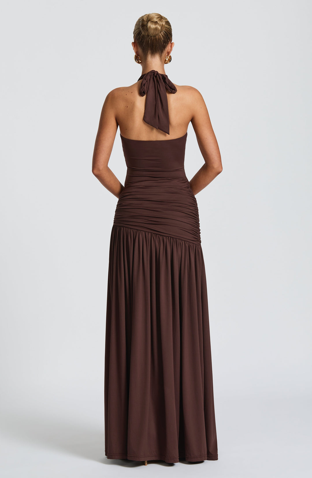 Gisell | Halter Scoop Neck High-Cut Bodysuit