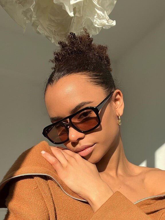 Oriana | Bold Shield Sunglasses in first_variant_option1 | Elegant Women&