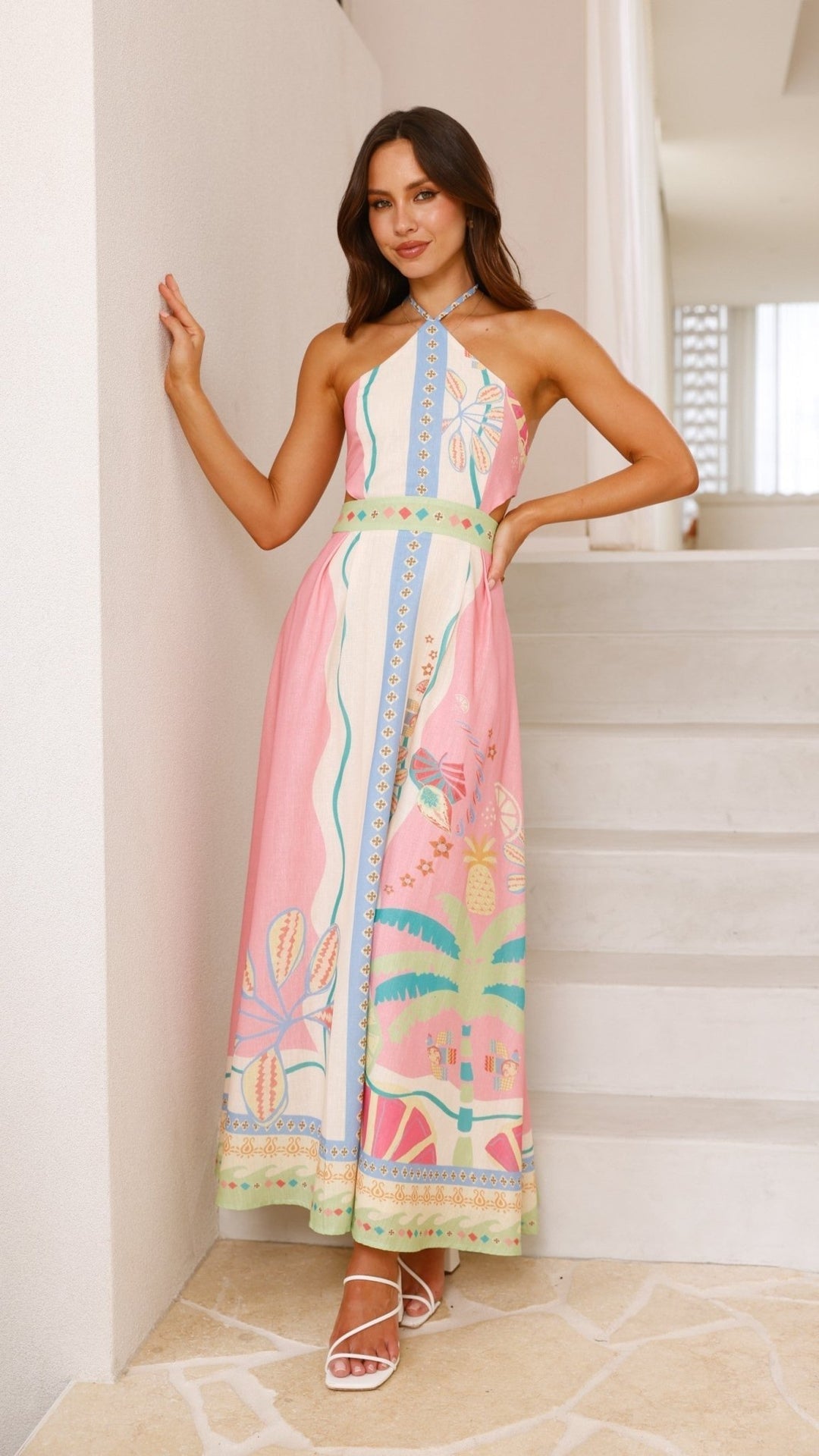 Paloma | Halter Maxi Dress in first_variant_option1 | Elegant Women&