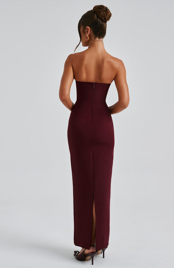 Peony | Graceful Satin Dress in first_variant_option1 | Elegant Women&