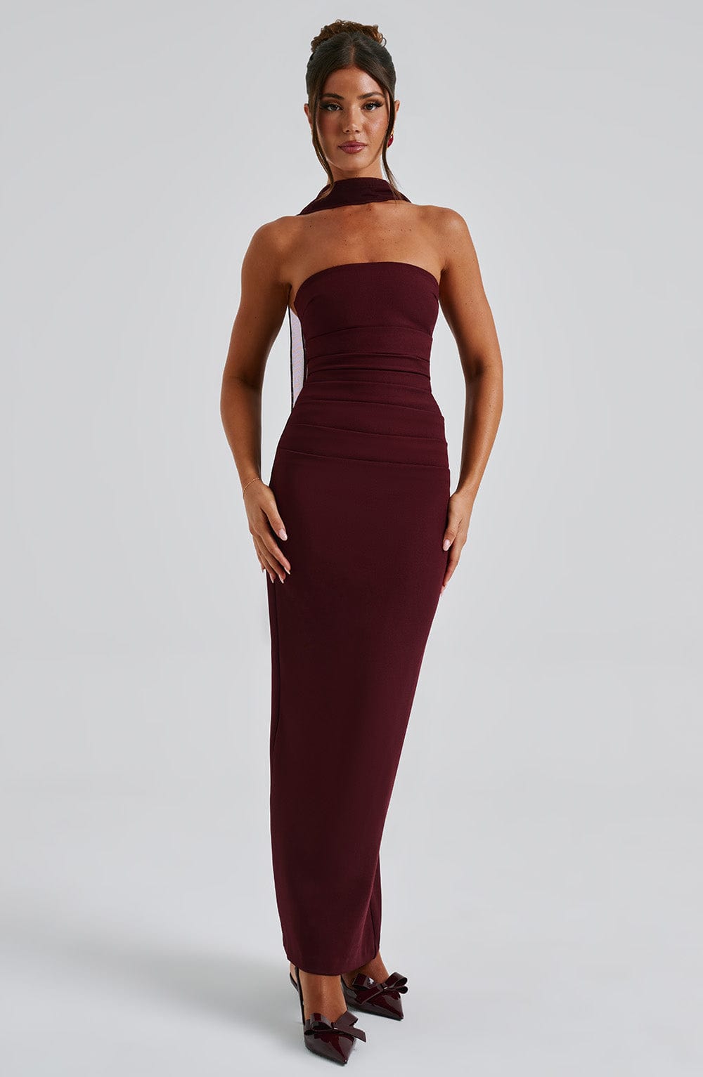 Peony | Graceful Satin Dress in first_variant_option1 | Elegant Women&