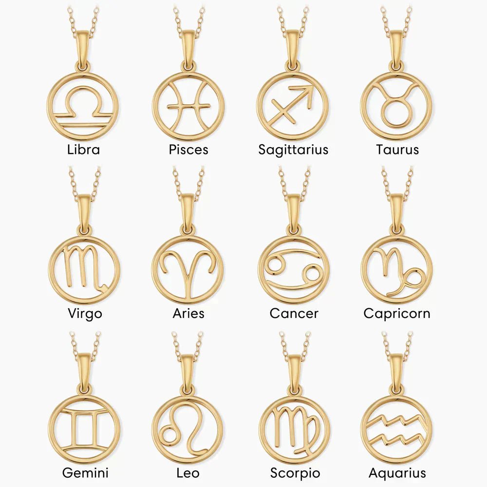 Pernel | Zodiac Pendant Necklace in first_variant_option1 | Elegant Women&