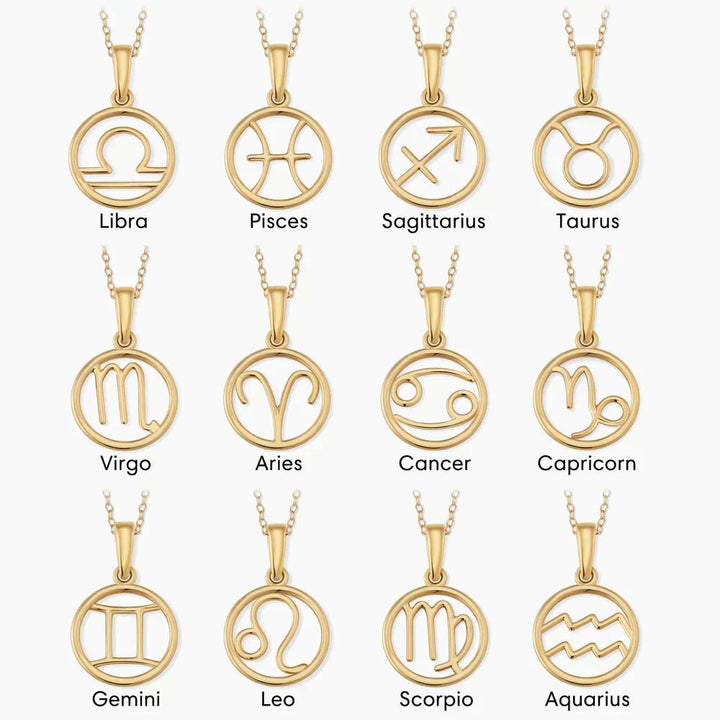Pernel | Zodiac Pendant Necklace in first_variant_option1 | Elegant Women&