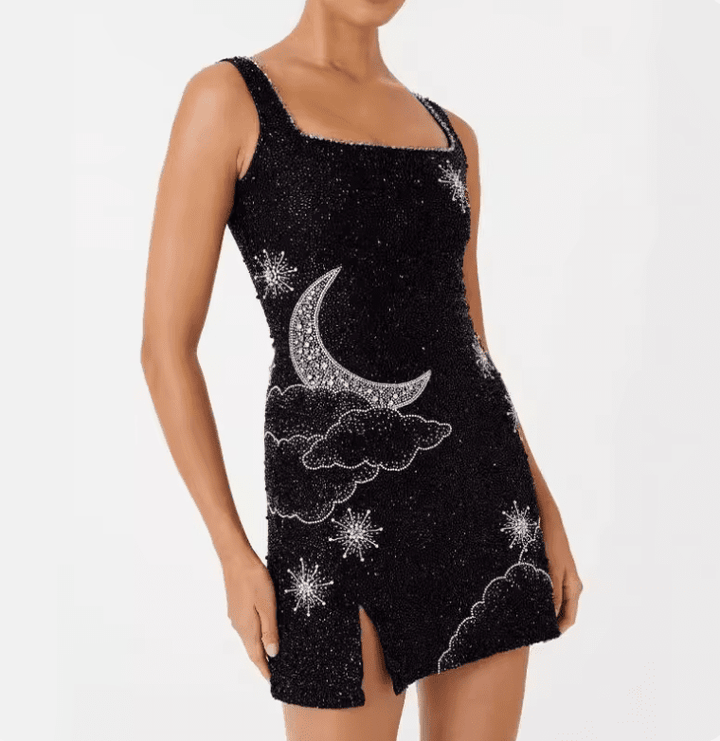 Phoebe | Mini Sequin Split Dress in first_variant_option1 | Elegant Women&