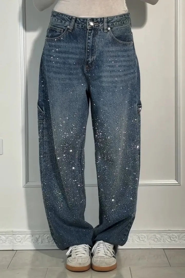 Emersyn | Oversized Sparkly Denim