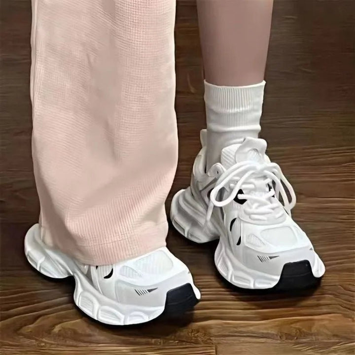 Poppy | Chunky White Sneakers in first_variant_option1 | Elegant Women&