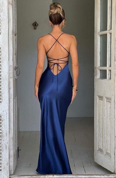 Poppy | Luxe Silken Dress in first_variant_option1 | Elegant Women&