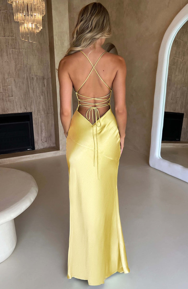 Poppy | Luxe Silken Dress in first_variant_option1 | Elegant Women&