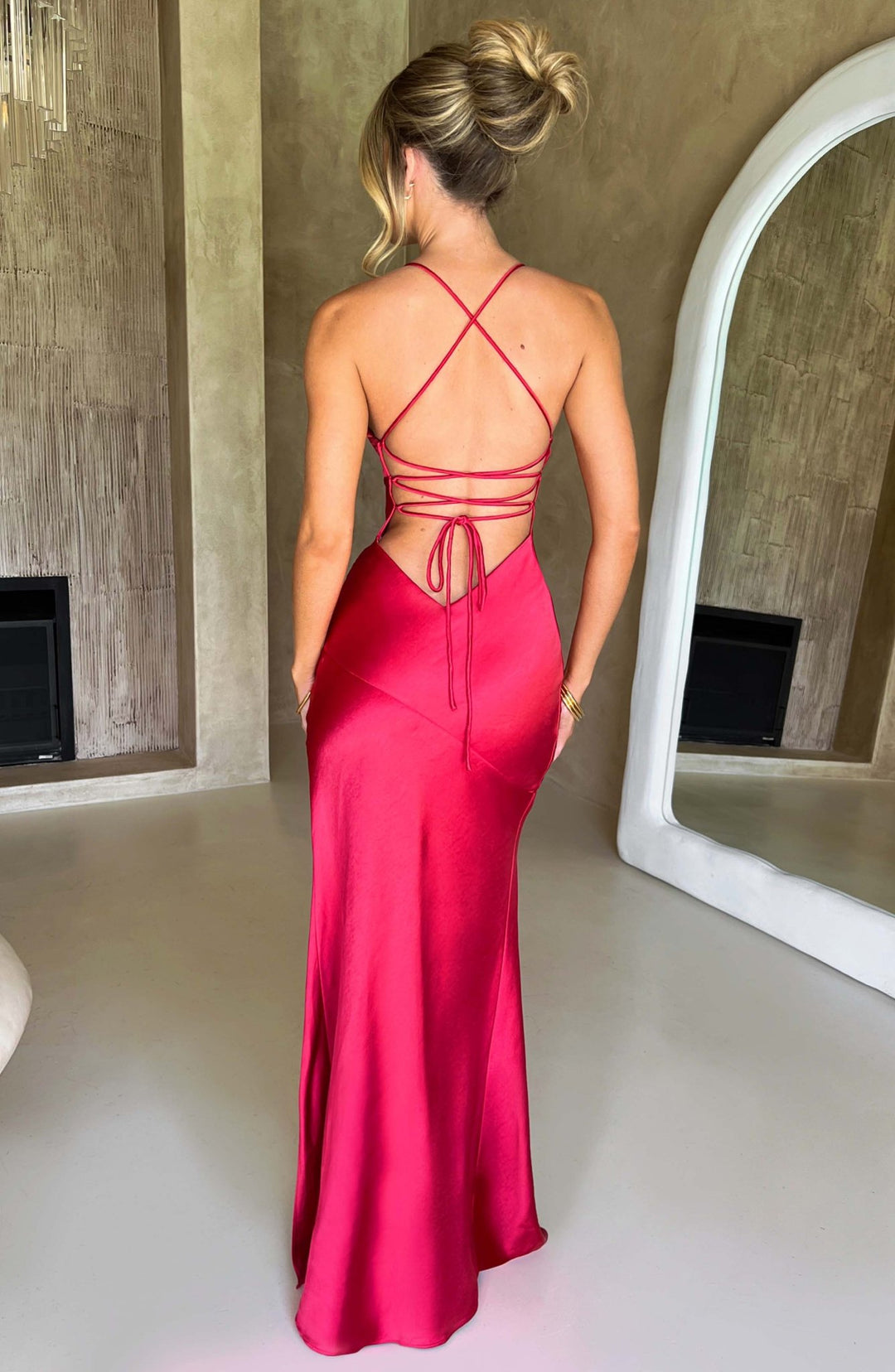 Poppy | Luxe Silken Dress in first_variant_option1 | Elegant Women&