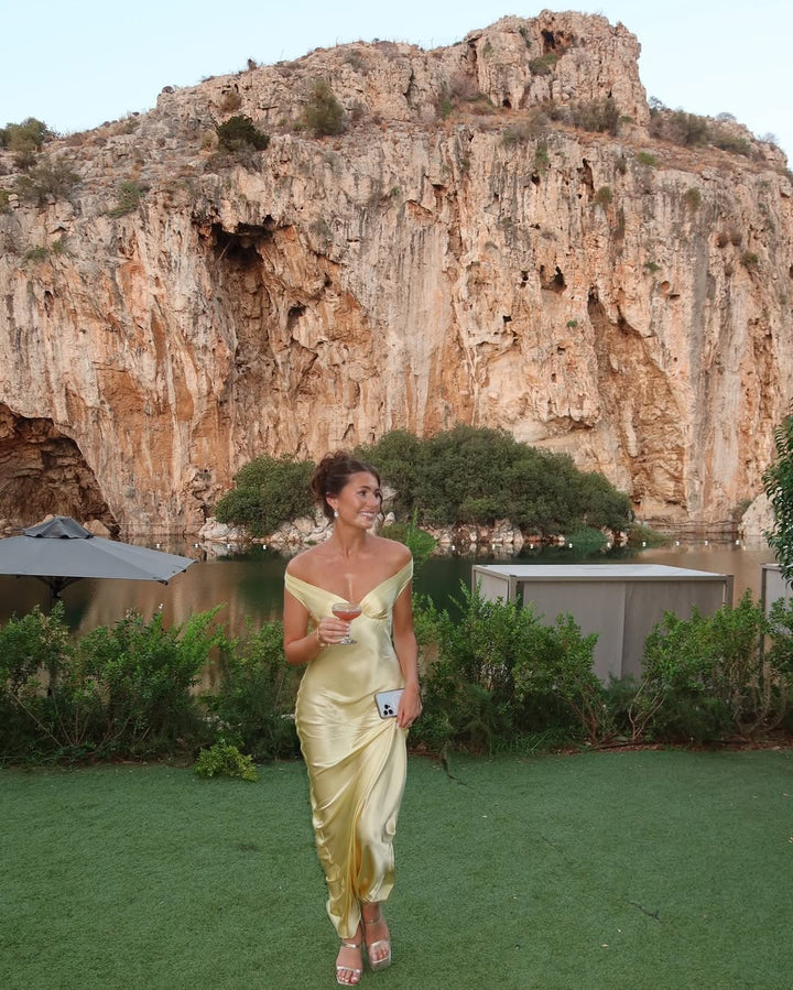 Poppy | Satin Backless Maxi Dress in first_variant_option1 | Elegant Women&