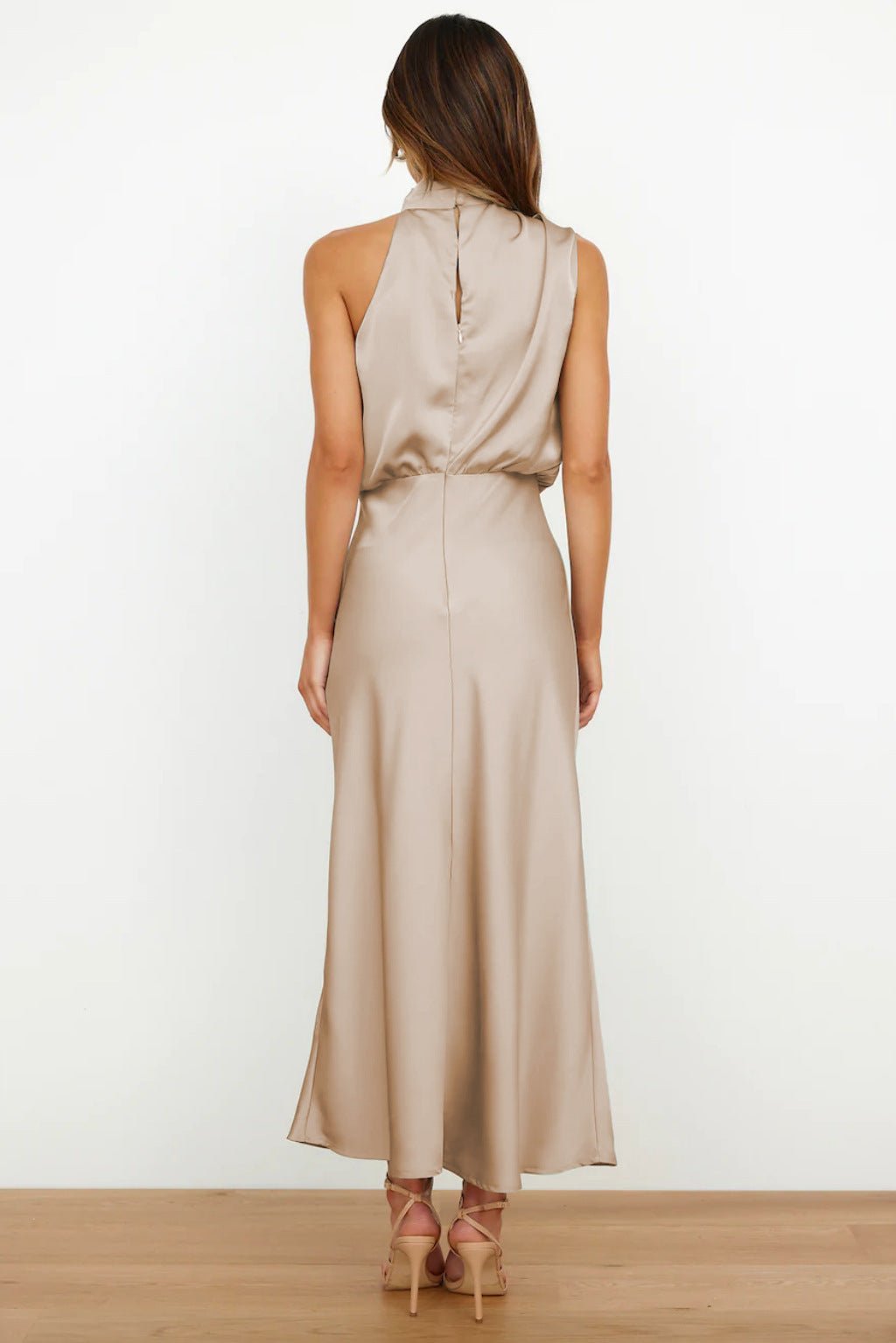 Quentin | Sahara Drape Dress in first_variant_option1 | Elegant Women&