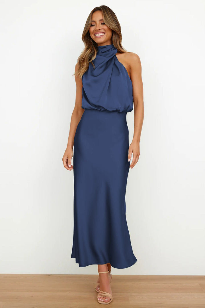 Quentin | Sahara Drape Dress in first_variant_option1 | Elegant Women&