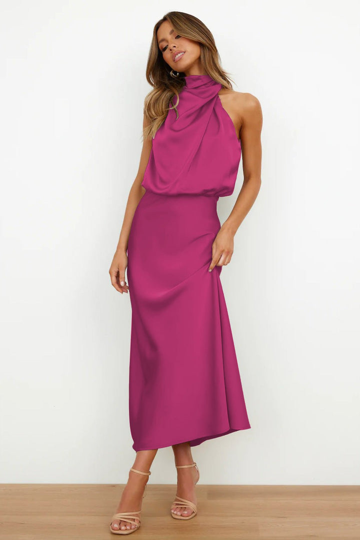 Quentin | Sahara Drape Dress in first_variant_option1 | Elegant Women&