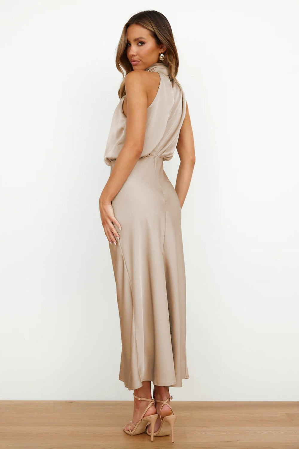 Quentin | Sahara Drape Dress in first_variant_option1 | Elegant Women's Dress - Maeve The Label