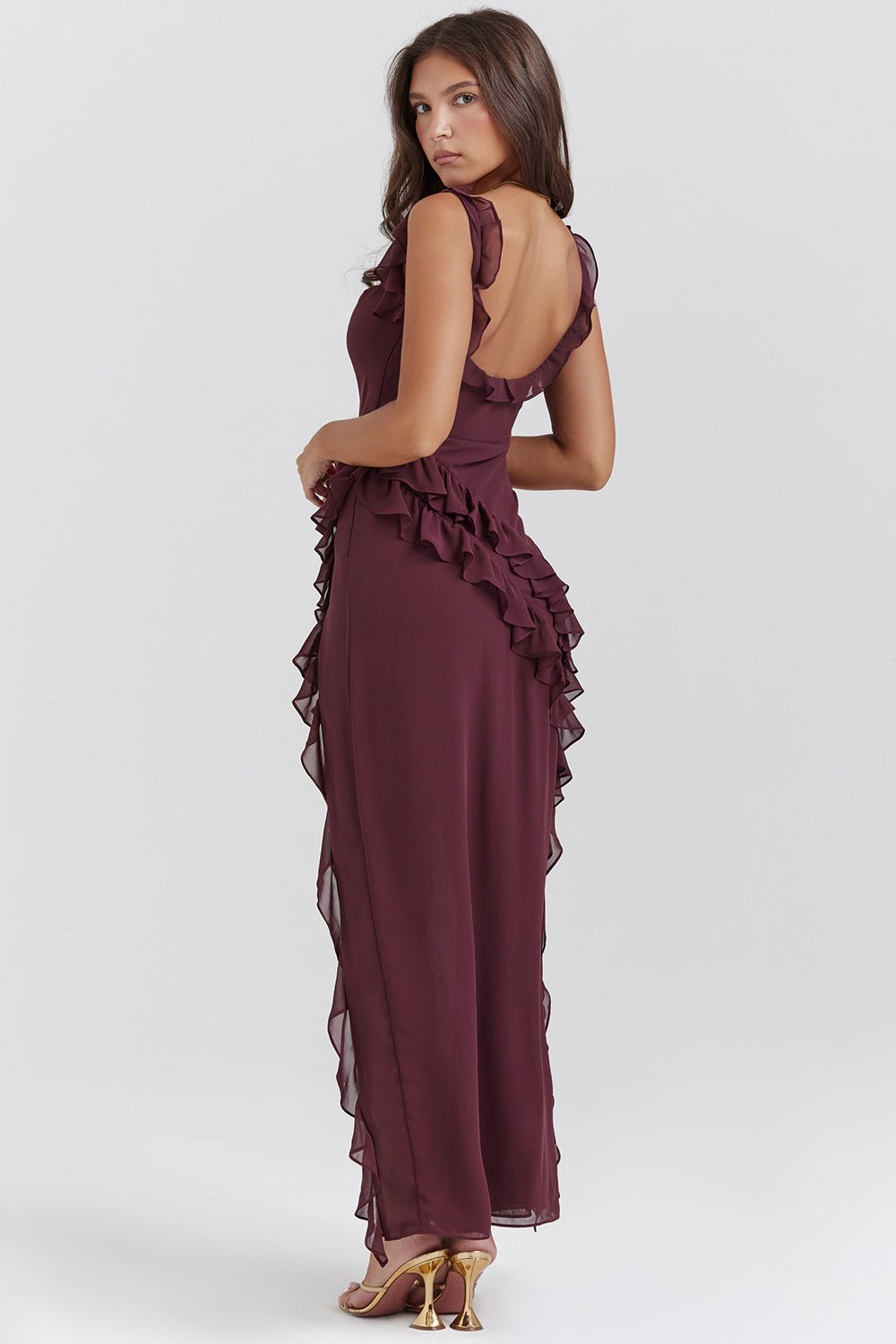 Quinley | Flowy Trim Dress in first_variant_option1 | Elegant Women&