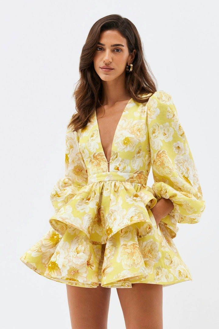 Raelynn | Floral Ruffle Dress in first_variant_option1 | Elegant Women&
