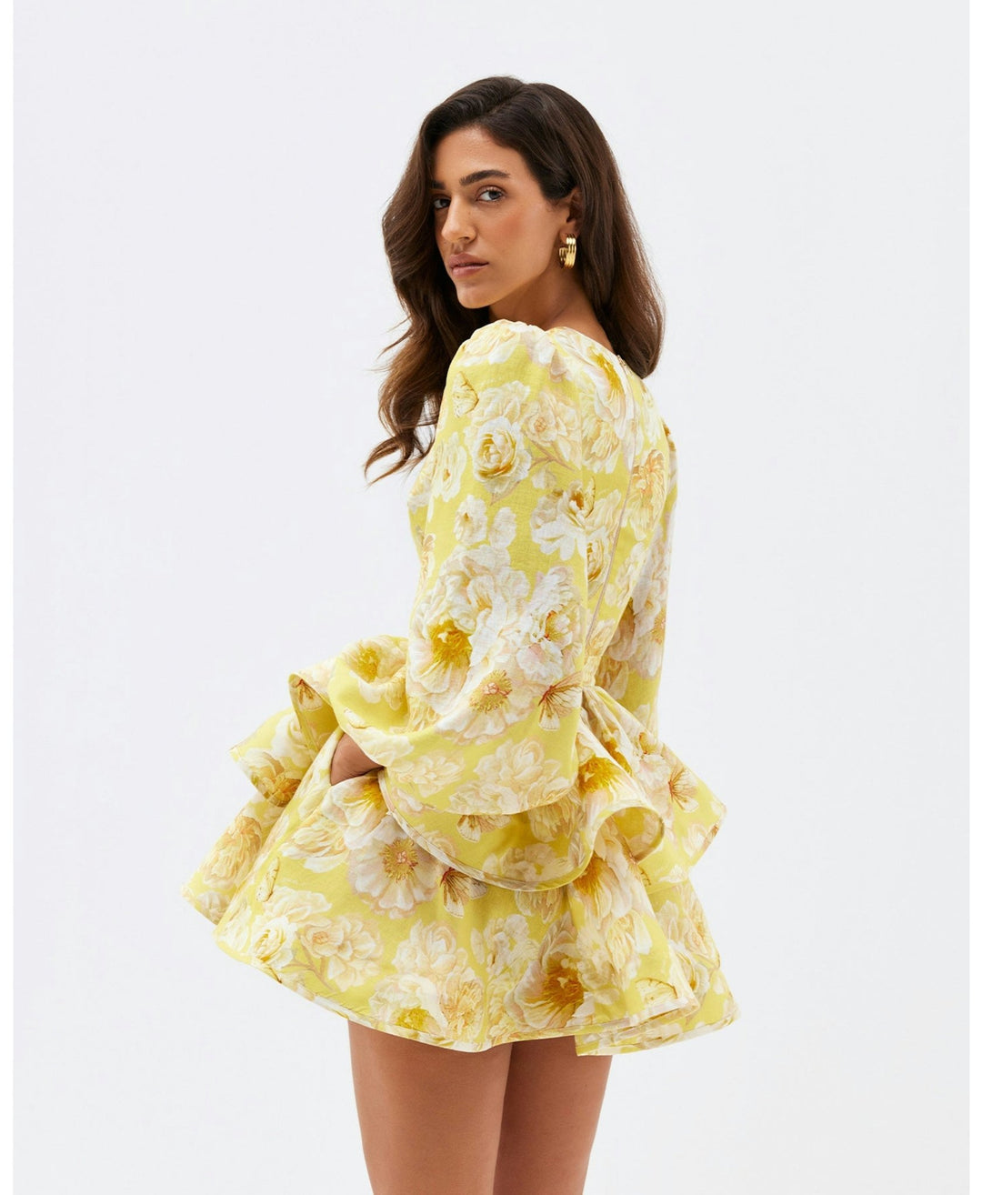 Raelynn | Floral Ruffle Dress in first_variant_option1 | Elegant Women&