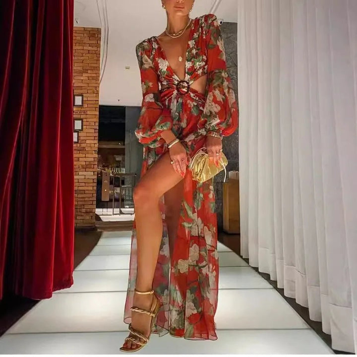 Reign | Vibrant Floral Dress in first_variant_option1 | Elegant Women&