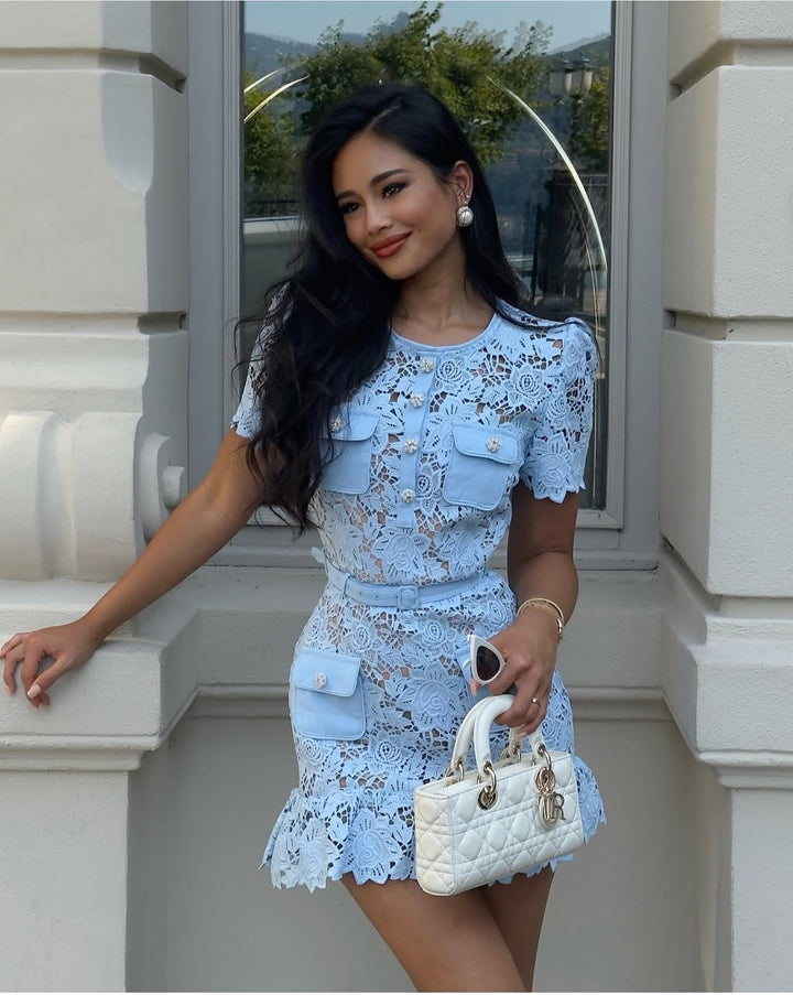 Remi | Lace Mini Dress in first_variant_option1 | Elegant Women&