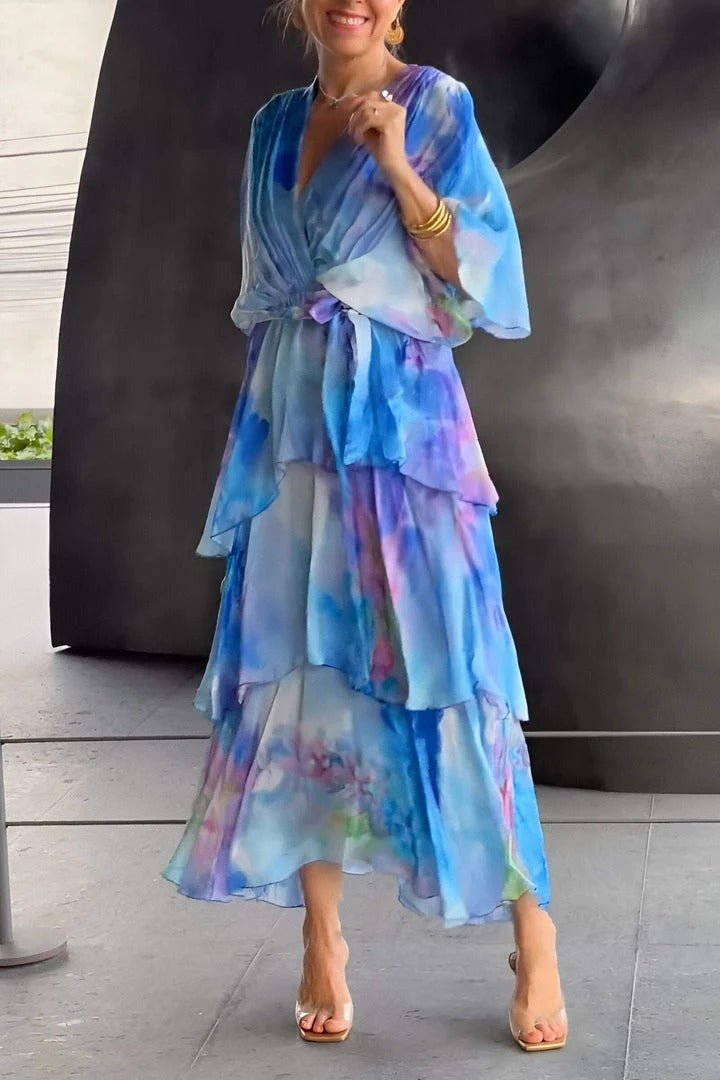 Rhiannon | Dreamy Watercolor Dress in first_variant_option1 | Elegant Women&