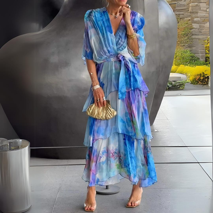 Rhiannon | Dreamy Watercolor Dress in first_variant_option1 | Elegant Women&