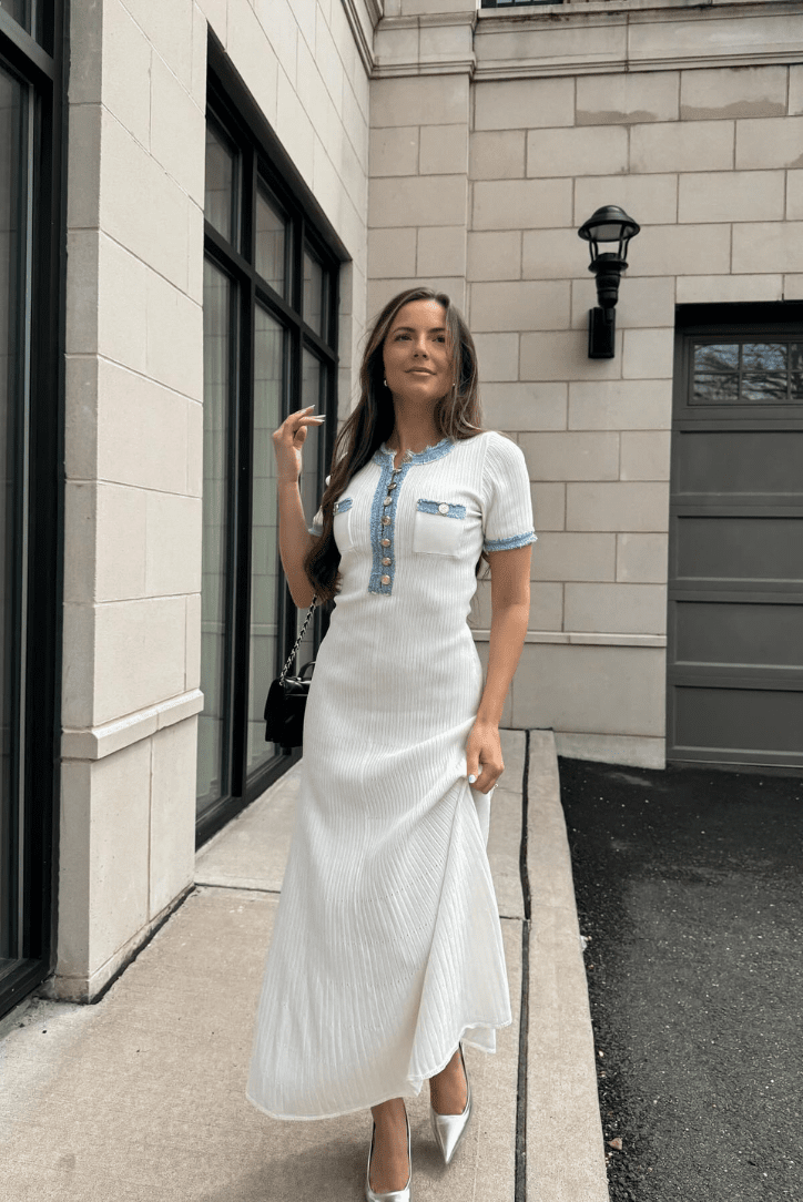 Rhoswen | Azure Collar Dress in first_variant_option1 | Elegant Women&