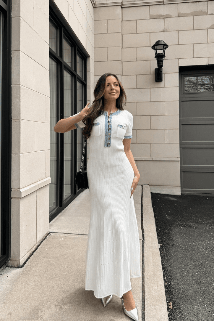 Rhoswen | Azure Collar Dress in first_variant_option1 | Elegant Women&