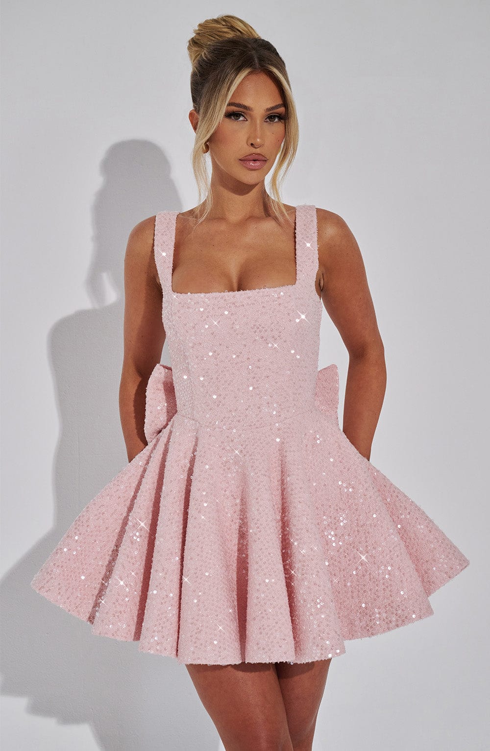 Romy | Dazzling Bow Dress in first_variant_option1 | Elegant Women&
