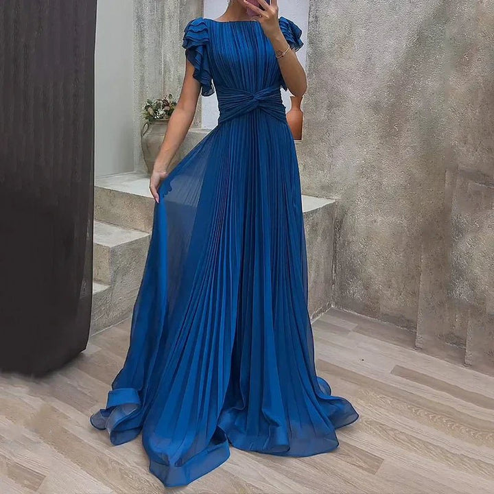 Rory | Pleated Evening Gown in first_variant_option1 | Elegant Women&