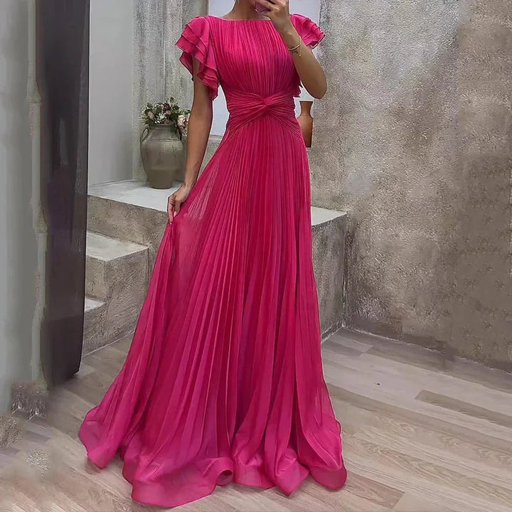 Rory | Pleated Evening Gown in first_variant_option1 | Elegant Women&
