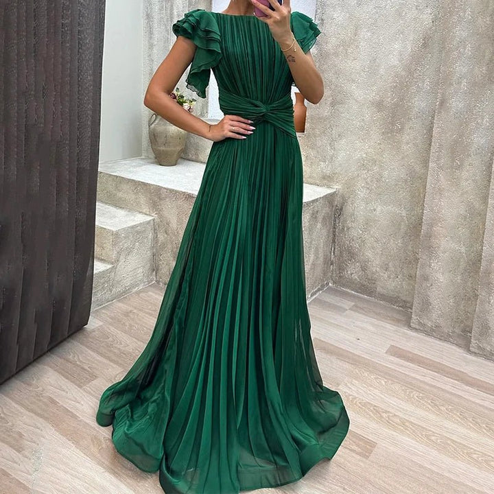 Rory | Pleated Evening Gown in first_variant_option1 | Elegant Women&