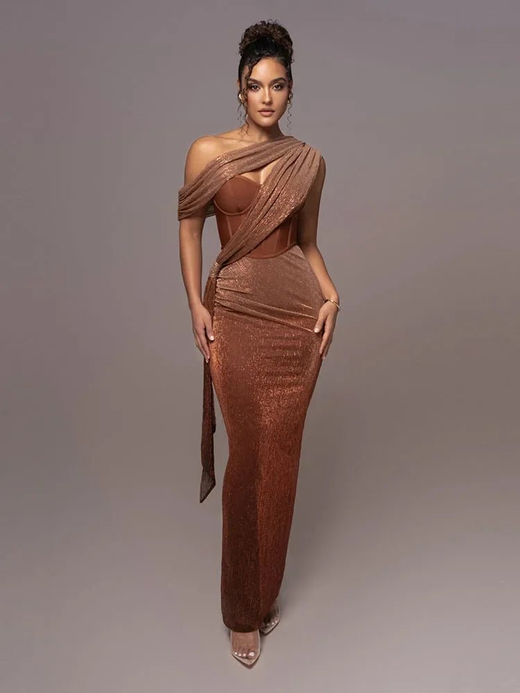 Roselyn | Luxe Statement Dress in first_variant_option1 | Elegant Women&